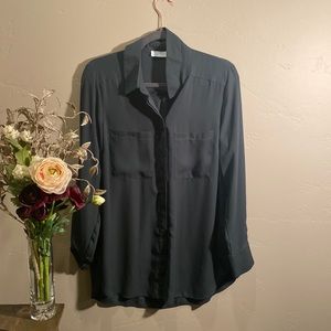 Dark Green Long Portofino Blouse